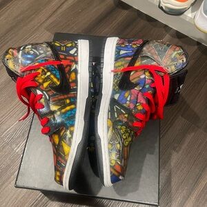 Nike Dunk Hi Stained Glass 10.5